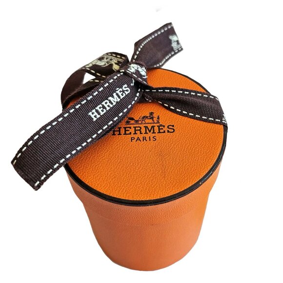 HERMES ORANGE CHACUN FAIT SON NID SILK TWILLY SCARF - Picture 9 of 12